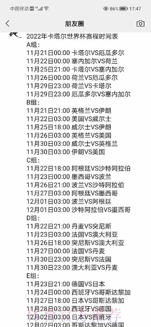 世界杯赛程全解析：各阶段焦点对决深度展望