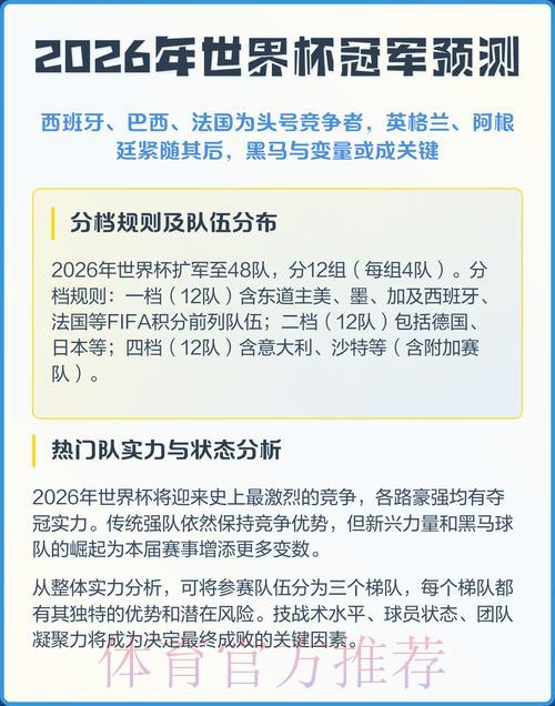 2026年世界杯赛事预测应用下载 2026年世界杯赛事预测应用下载